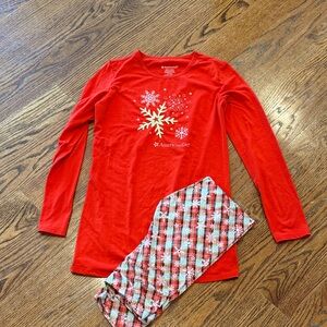 Like new American girl size large 14-16 long sleeve pajama set